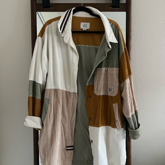 BDG Jackets & Blazers - BDG Colorblock Corduroy Shacket/Dress